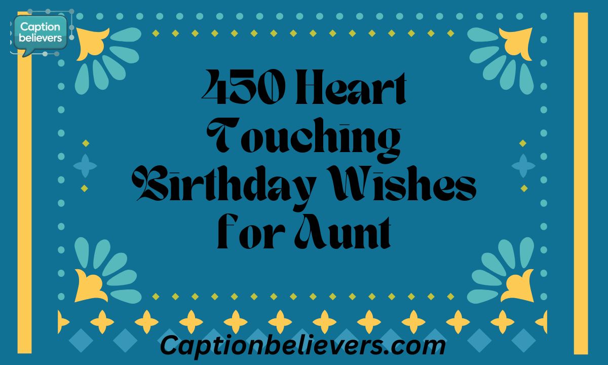 Heart Touching Birthday Wishes for Aunt