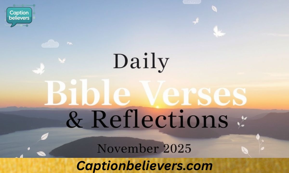 Daily Bible Verses & Reflections November 2025